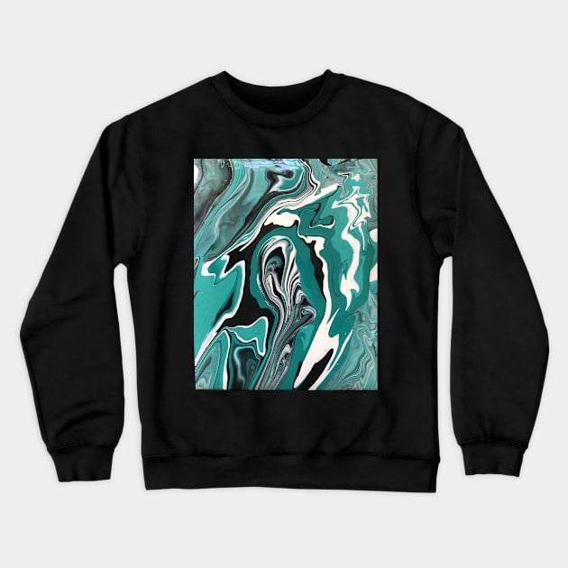 Psychedelic Ocean Crewneck Sweatshirt by JenniferEwar